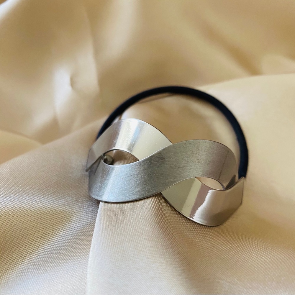 🤎Golden Geometric Metal Hair Tie Cuff - Picture 4 of 6